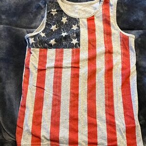 Carter's Red, White, and Blue Stars and Stripes Tank Top